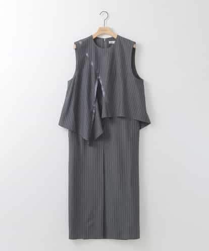 ZMEEE03150 al'aise modulation レイヤードストライプワンピース
