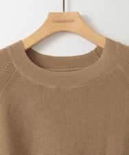 ZMEEE04169 al'aise modulation(アレーズモジュレーション) プリーツドッキングニットワンピース ベージュ