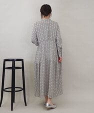 ZMEEE06135 al'aise modulation(アレーズモジュレーション) モノグラムプリントワンピース アイボリー