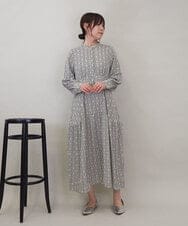 ZMEEE06135 al'aise modulation(アレーズモジュレーション) モノグラムプリントワンピース アイボリー