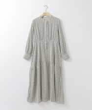 ZMEEE06135 al'aise modulation(アレーズモジュレーション) モノグラムプリントワンピース アイボリー