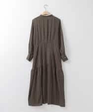 ZMEEE06135 al'aise modulation(アレーズモジュレーション) モノグラムプリントワンピース ブラック