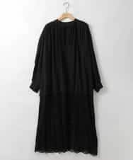 ZMEEE07168 al'aise modulation(アレーズモジュレーション) レース切り替えスモックワンピース ブラック