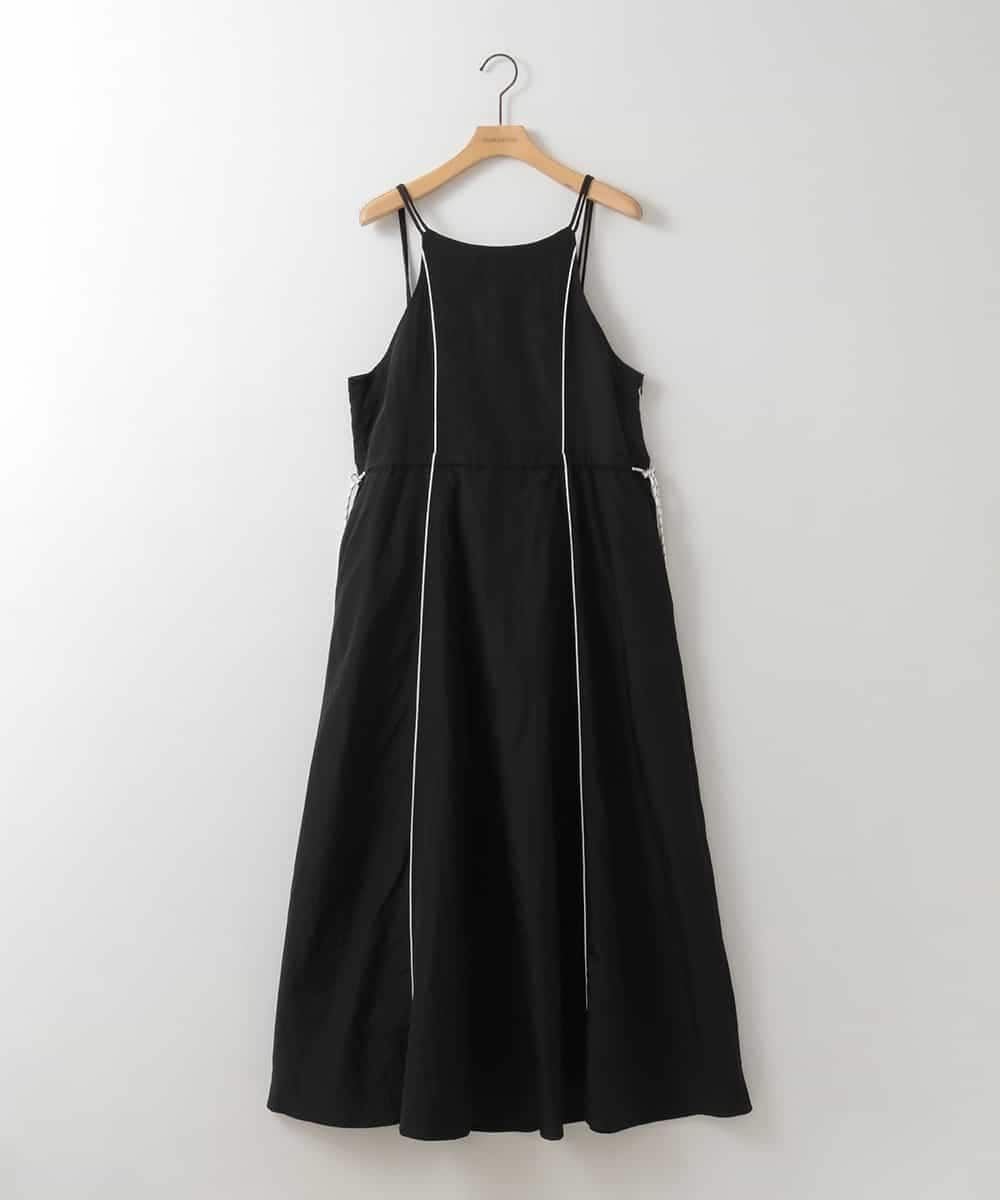 ZMEEE08180 al'aise modulation(アレーズモジュレーション) 配色ラインジャンパースカート ブラック