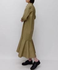 ZMEET01230 al'aise modulation(アレーズモジュレーション) ステッチデザインマーメイドワンピース ベージュ