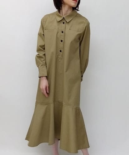 ZMEET01230 al'aise modulation ステッチデザインマーメイドワンピース