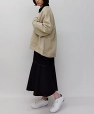 ZMEET01230 al'aise modulation(アレーズモジュレーション) ステッチデザインマーメイドワンピース ブラック