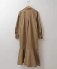 ZMEET01230 al'aise modulation(アレーズモジュレーション) ステッチデザインマーメイドワンピース ベージュ