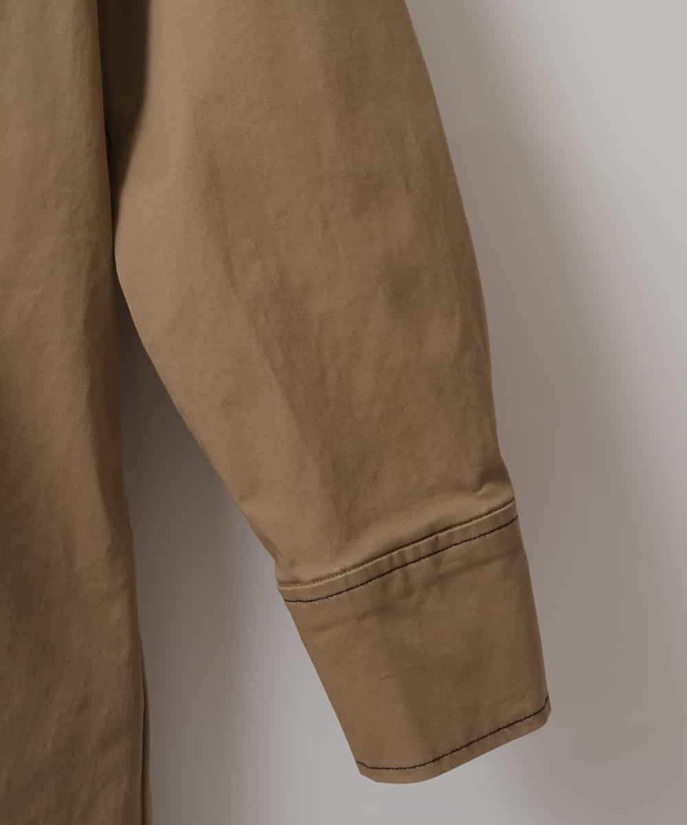 ZMEET01230 al'aise modulation(アレーズモジュレーション) ステッチデザインマーメイドワンピース ベージュ