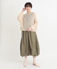 ZMEGB23089 al'aise modulation(アレーズモジュレーション) 2WAYコクーンワンピース カーキ