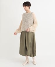 ZMEGB23089 al'aise modulation(アレーズモジュレーション) 2WAYコクーンワンピース カーキ