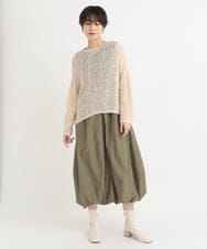 ZMEGB23089 al'aise modulation(アレーズモジュレーション) 2WAYコクーンワンピース カーキ
