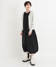 ZMEGB23089 al'aise modulation(アレーズモジュレーション) 2WAYコクーンワンピース ブラック