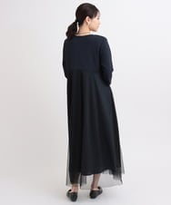 ZMEGB60160 al'aise modulation(アレーズモジュレーション) ドットチュール切り替えワンピース ネイビー