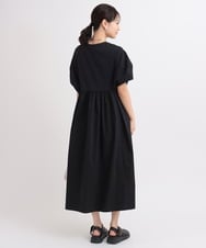 ZMEGB61120 al'aise modulation(アレーズモジュレーション) 切り替えラウンドショルダーワンピース ブラック