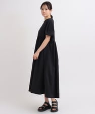 ZMEGB61120 al'aise modulation(アレーズモジュレーション) 切り替えラウンドショルダーワンピース ブラック