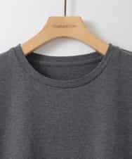 ZMEGE10169 al'aise modulation(アレーズモジュレーション) 【洗える】異素材ドッキングデザインワンピース ダークグレー