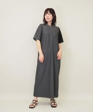 ZMEGE11150 al'aise modulation(アレーズモジュレーション) ボリュームギャザーボレロ×プリーツワンピース ダークグレー