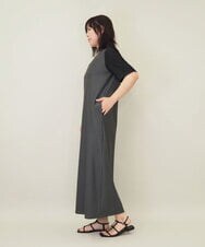 ZMEGE11150 al'aise modulation(アレーズモジュレーション) ボリュームギャザーボレロ×プリーツワンピース ダークグレー