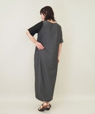 ZMEGE11150 al'aise modulation(アレーズモジュレーション) ボリュームギャザーボレロ×プリーツワンピース ダークグレー