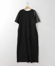 ZMEGE11150 al'aise modulation(アレーズモジュレーション) ボリュームギャザーボレロ×プリーツワンピース ブラック