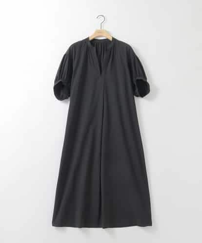 ZMEGE15120 al'aise modulation 【洗える/UV】パフスリーブスキッパーネックワンピース