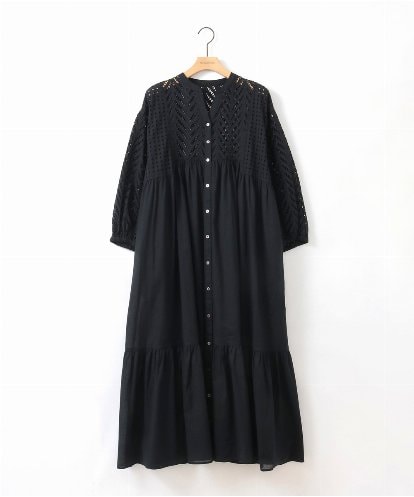 ZMEGE16180 al'aise modulation カットワークレース切替ワンピース