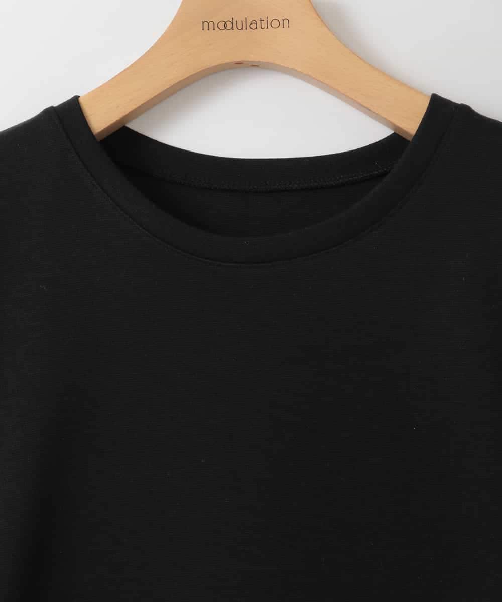 ZMEGE17150 al'aise modulation(アレーズモジュレーション) 異素材コンビデザインワンピース ブラック