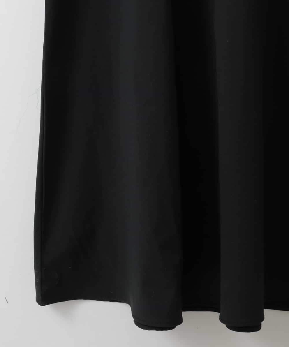 ZMEGE17150 al'aise modulation(アレーズモジュレーション) 異素材コンビデザインワンピース ブラック