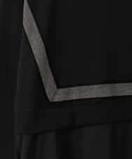 ZMEGE17150 al'aise modulation(アレーズモジュレーション) 異素材コンビデザインワンピース ブラック