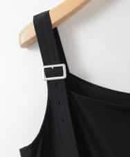 ZMEGE19190 al'aise modulation(アレーズモジュレーション) サイドラインティアードジャンパースカート ブラック