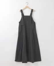 ZMEGE22100 al'aise modulation(アレーズモジュレーション) サイドラインナイロンジャンパースカート ブラック