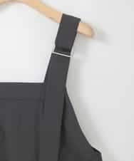 ZMEGE22100 al'aise modulation(アレーズモジュレーション) サイドラインナイロンジャンパースカート ブラック