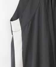 ZMEGE22100 al'aise modulation(アレーズモジュレーション) サイドラインナイロンジャンパースカート ブラック