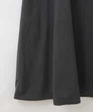 ZMEGE22100 al'aise modulation(アレーズモジュレーション) サイドラインナイロンジャンパースカート ブラック