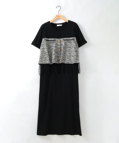 ZMEGE24170 al'aise modulation ジョイントデザインツーピース風ワンピース