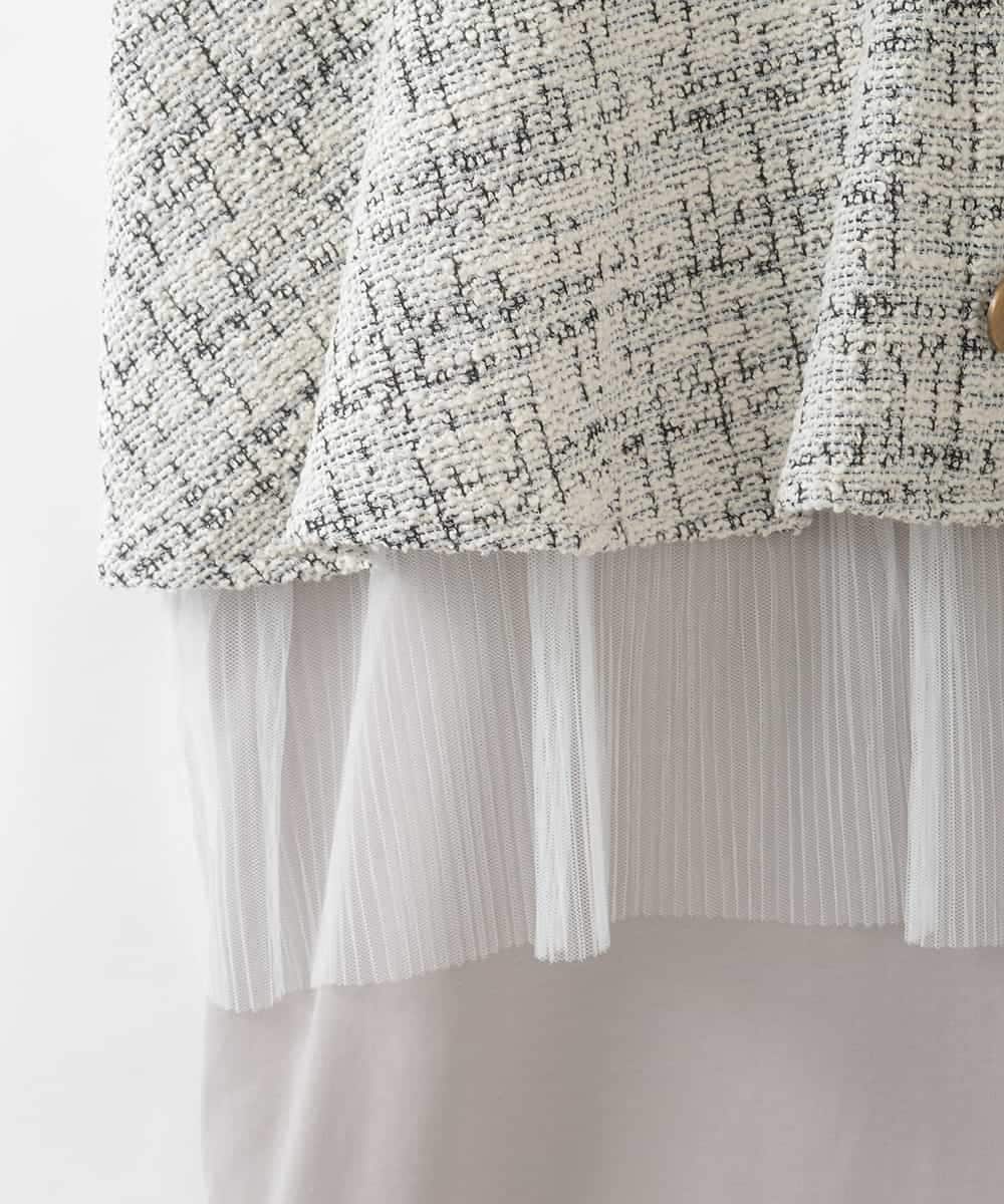 ZMEGE24170 al'aise modulation(アレーズモジュレーション) ジョイントデザインツーピース風ワンピース ベージュ