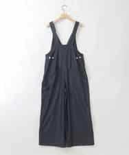 ZMEGE25148 al'aise modulation(アレーズモジュレーション) ペインターロゴ刺繍サロペット ネイビー