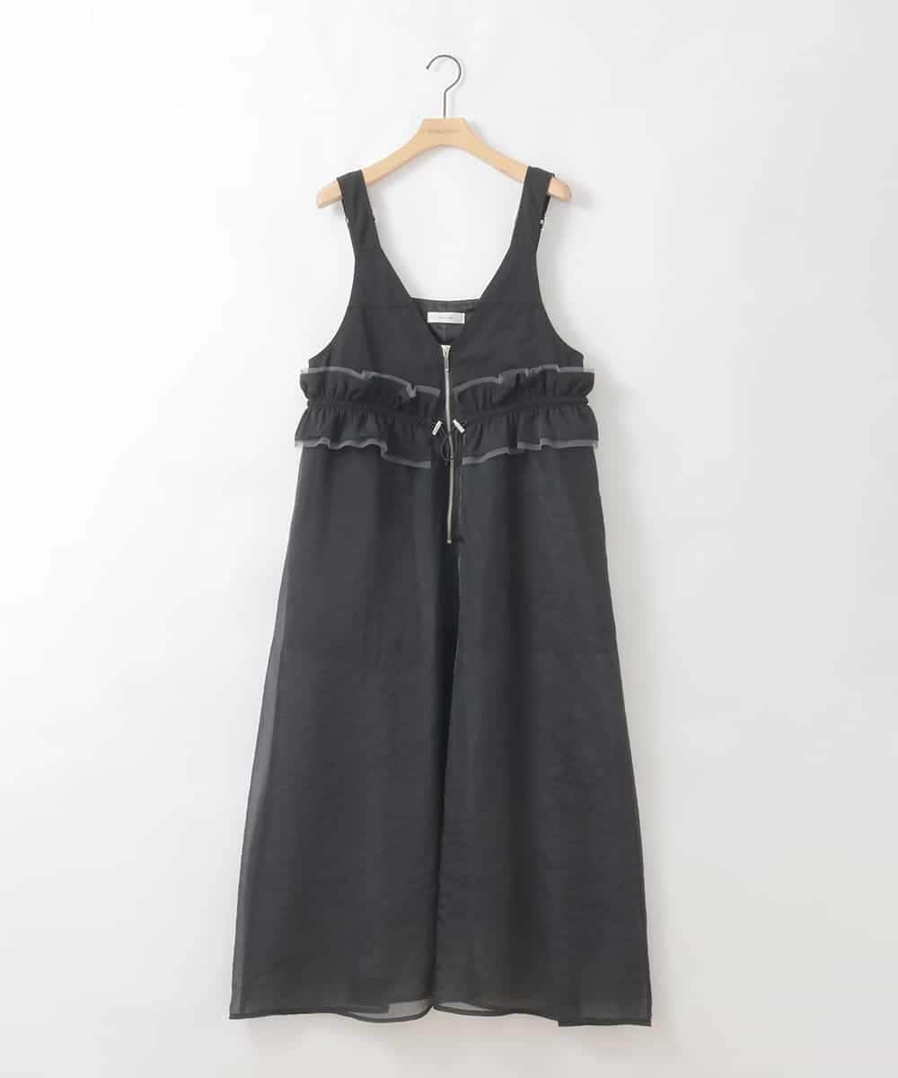 ZMEGE26158 al'aise modulation ギャザーフリルベルトワンピース