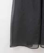 ZMEGE26158 al'aise modulation(アレーズモジュレーション) ギャザーフリルベルトワンピース ブラック