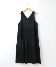 ZMEGE27140 al'aise modulation(アレーズモジュレーション) プリーツデザインジャンパースカート ブラック