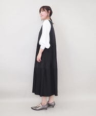 ZMEGE27140 al'aise modulation(アレーズモジュレーション) プリーツデザインジャンパースカート ブラック