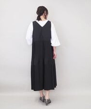 ZMEGE27140 al'aise modulation(アレーズモジュレーション) プリーツデザインジャンパースカート ブラック