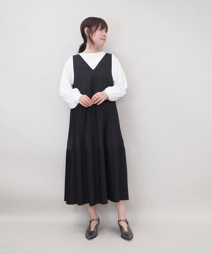 ZMEGE27140 al'aise modulation プリーツデザインジャンパースカート