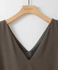 ZMEGE27140 al'aise modulation(アレーズモジュレーション) プリーツデザインジャンパースカート カーキ