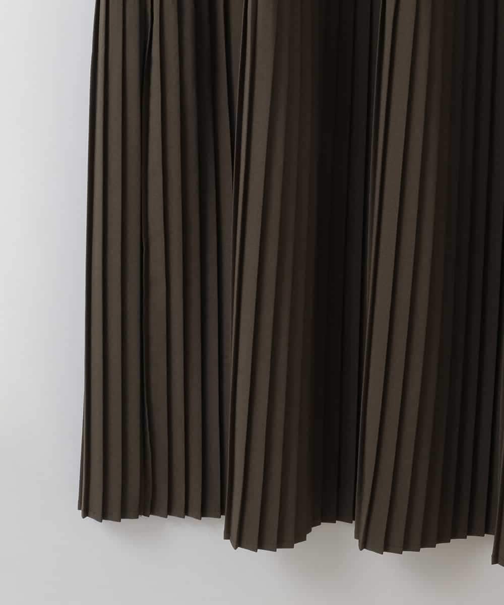 ZMEGE27140 al'aise modulation(アレーズモジュレーション) プリーツデザインジャンパースカート カーキ