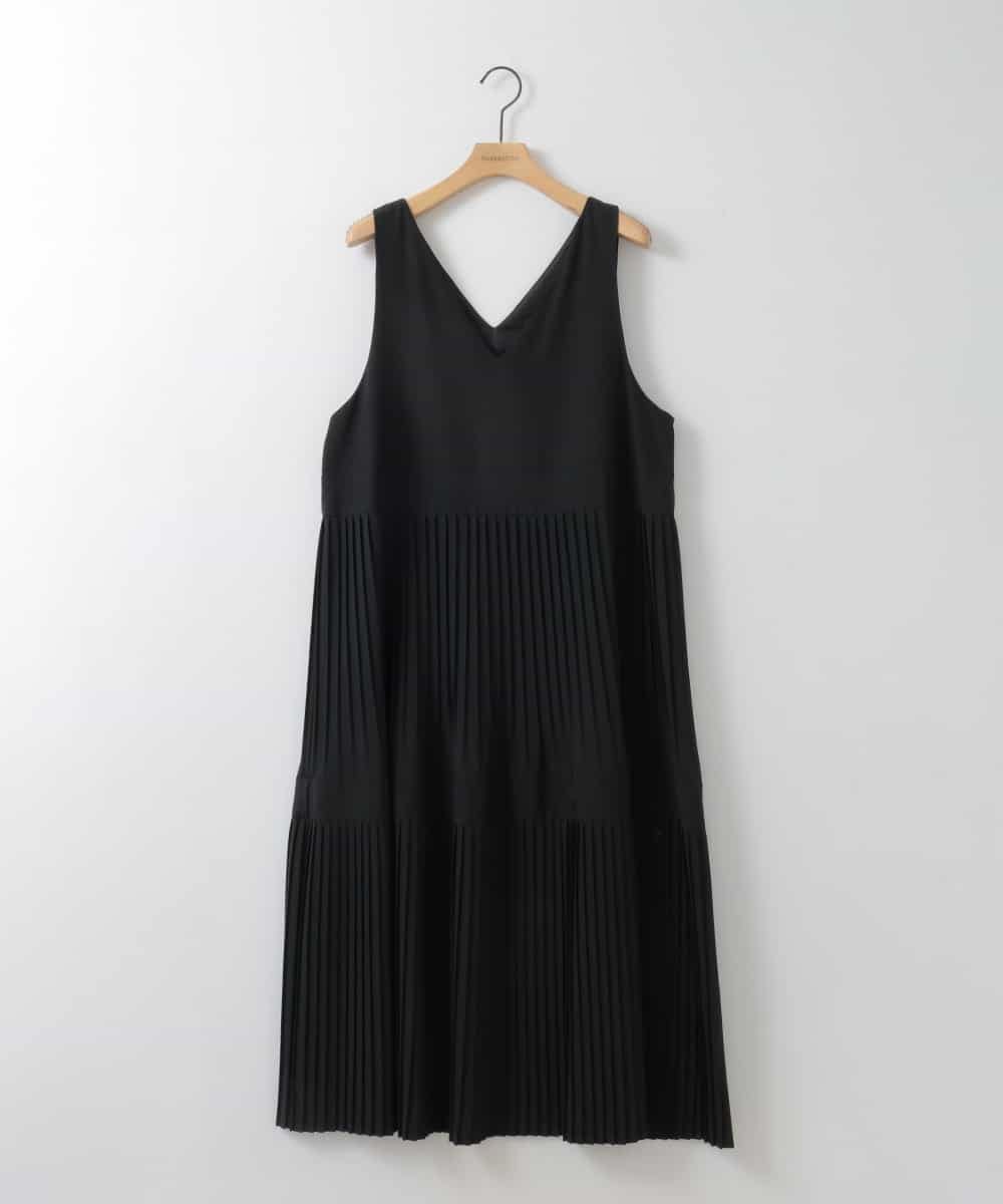 ZMEGE27140 al'aise modulation(アレーズモジュレーション) プリーツデザインジャンパースカート ブラック