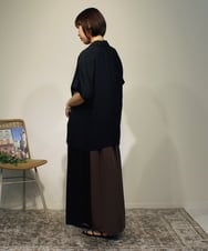 ZMEHB44128 al'aise modulation(アレーズモジュレーション) 配色切り替えスリーブレスワンピース ブラウン