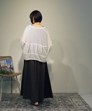 ZMEHB44128 al'aise modulation(アレーズモジュレーション) 配色切り替えスリーブレスワンピース ブラウン