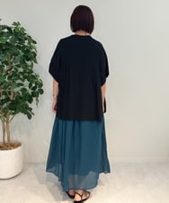 ZMEIB60170 al'aise modulation(アレーズモジュレーション) ギャザージョイントコットンワンピース カーキ